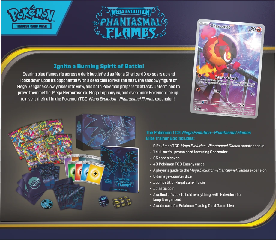 Pokemon Phantasmal Flames Elite Trainer Box (Pre-Order) - Miraj Trading