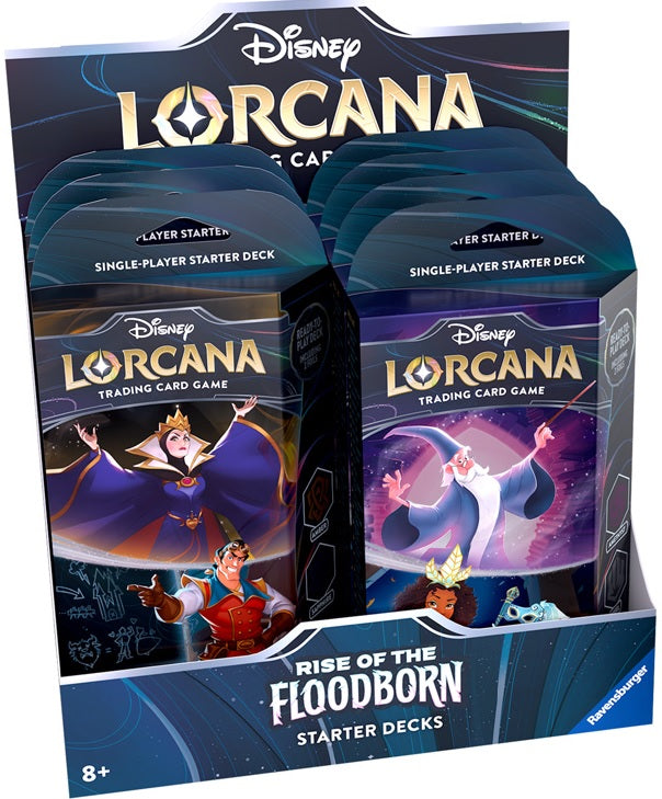 Ready-to-play Lorcana Cards Lorcana TCG Starter Deck Set - 2 Ready-to-Play  Decks For Rise Of The Floodborn (Amber/Sapphire & Amethyst/Steel) Amber  Sapphire Deck