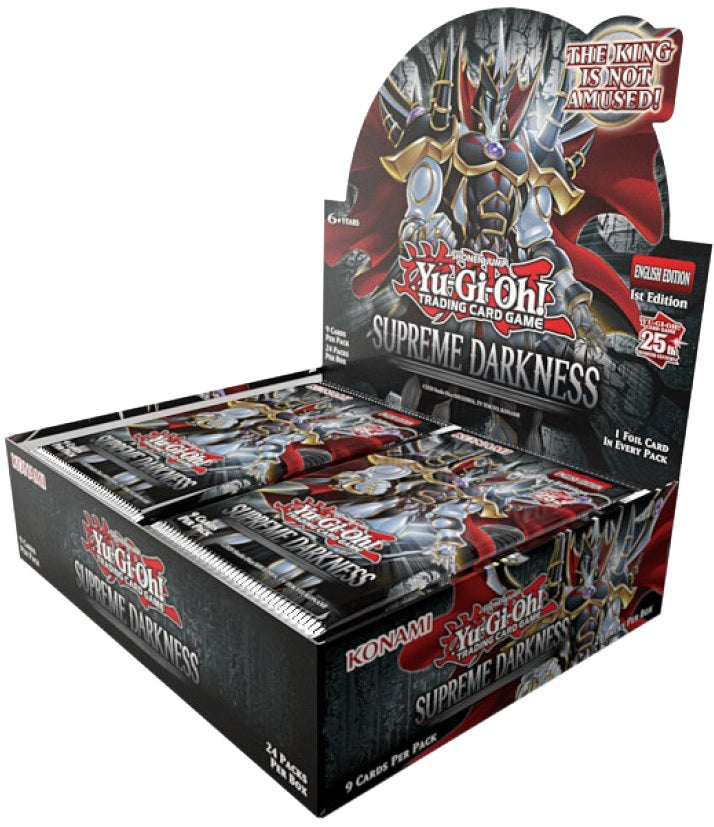 Yugioh Supreme Darkness 1st Edition Booster Case (Case of 12 Boxes)