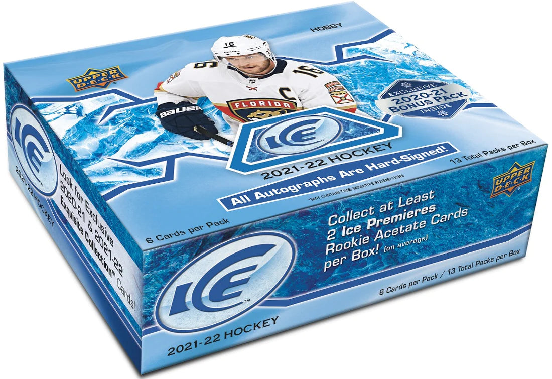2021-22 Upper Deck Ice Hockey Hobby Box Master Case (Case of 24 Boxes) (Pre-Order) - Miraj Trading