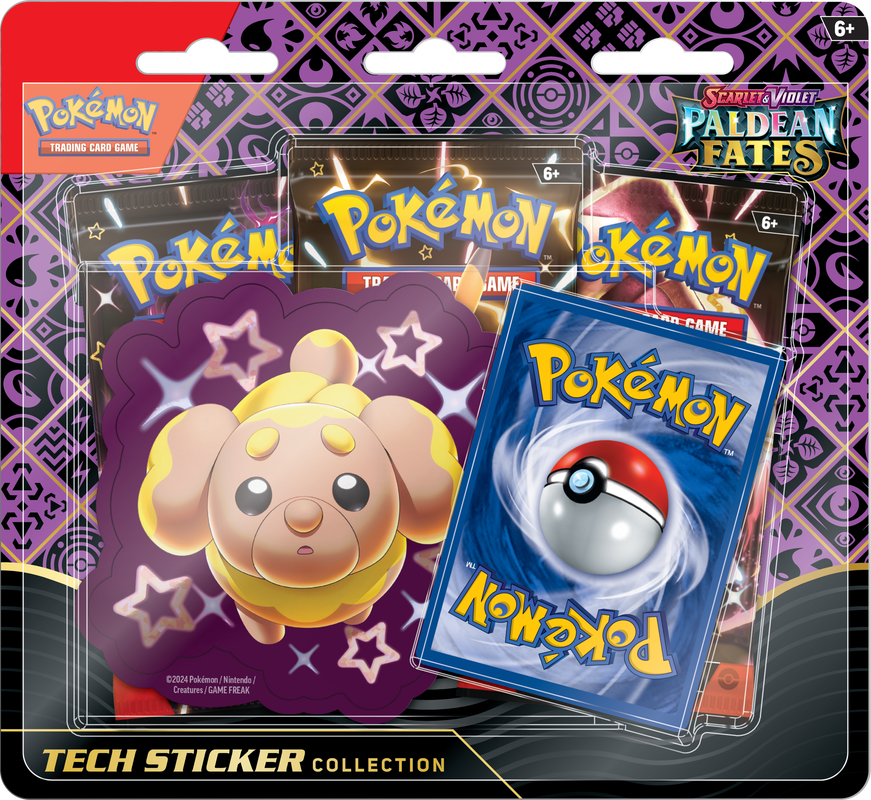 Pokemon Scarlet & Violet Paldean Fates Tech Sticker Collection (Pre-order) - Miraj Trading