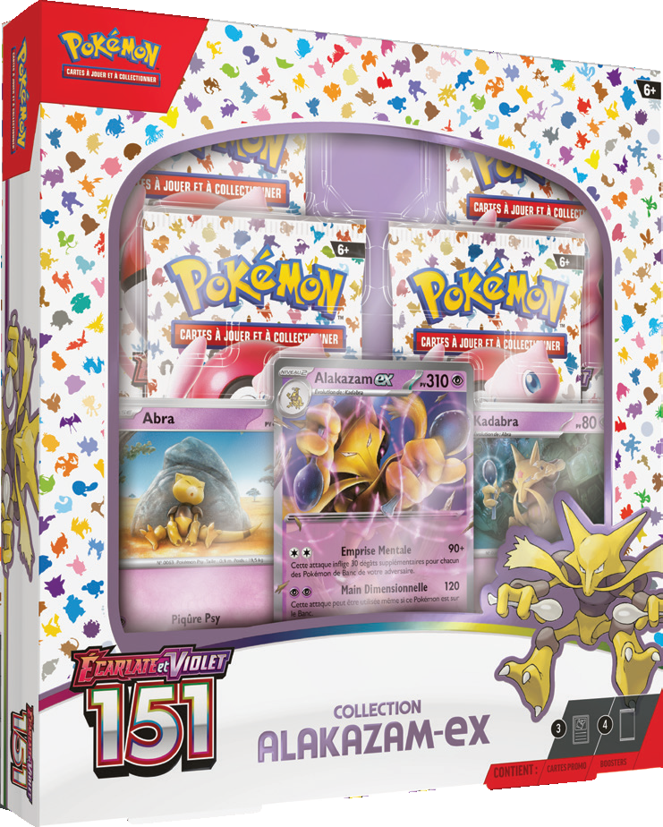 Pokemon Écarlate et Violet 151 Alakazam Ex Boîte de Collection - Miraj Trading