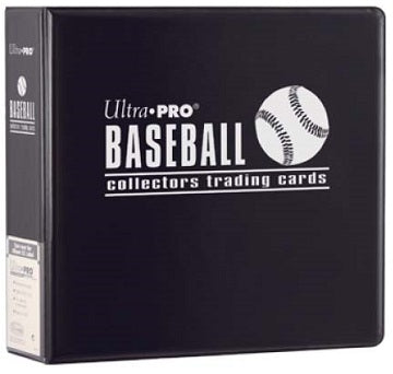Ultra Pro 3" Baseball Card Collectors Album Binder (Black) - Miraj Trading