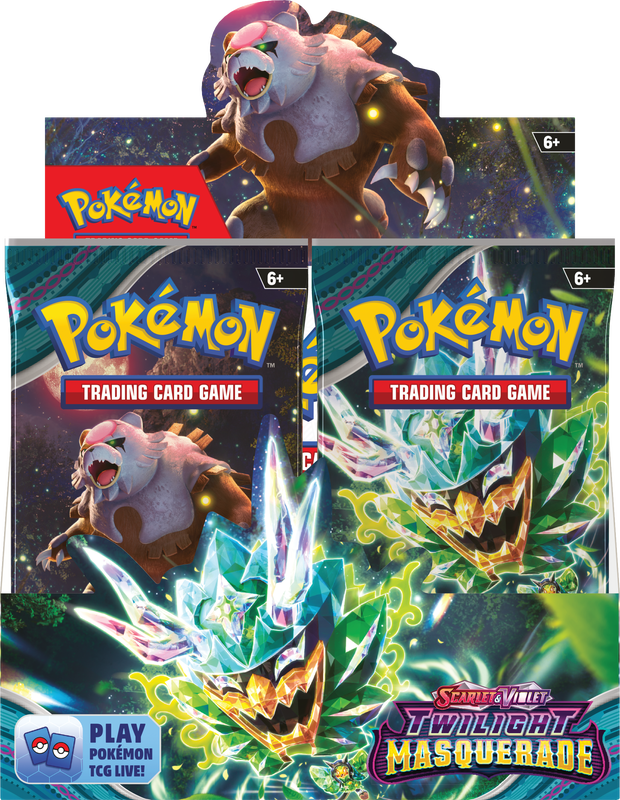 Pokemon Scarlet And Violet Twilight Masquerade Booster Box Case (Case of 6 Box) (Pre-Order) - Miraj Trading