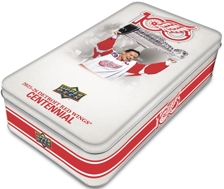 2025-26 Upper Deck Detroit Red Wings Centennial Hobby Tin (Pre-Order)