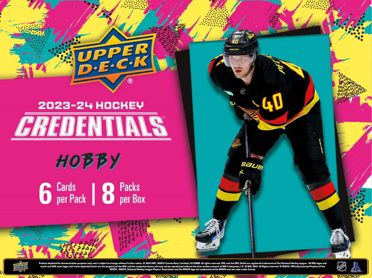2023-24 Upper Deck Credentials Hockey Hobby Box(Pre-Order) - Miraj Trading