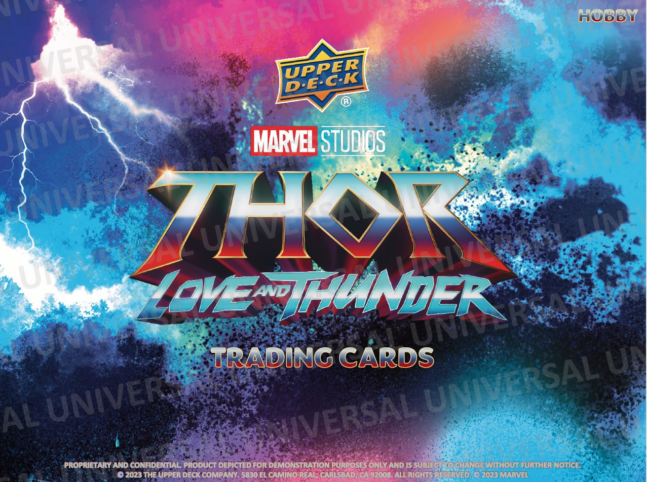 20230 Upper Deck Marvel Studios Thor Love and Thunder Hobby Box (Pre-Order) - Miraj Trading