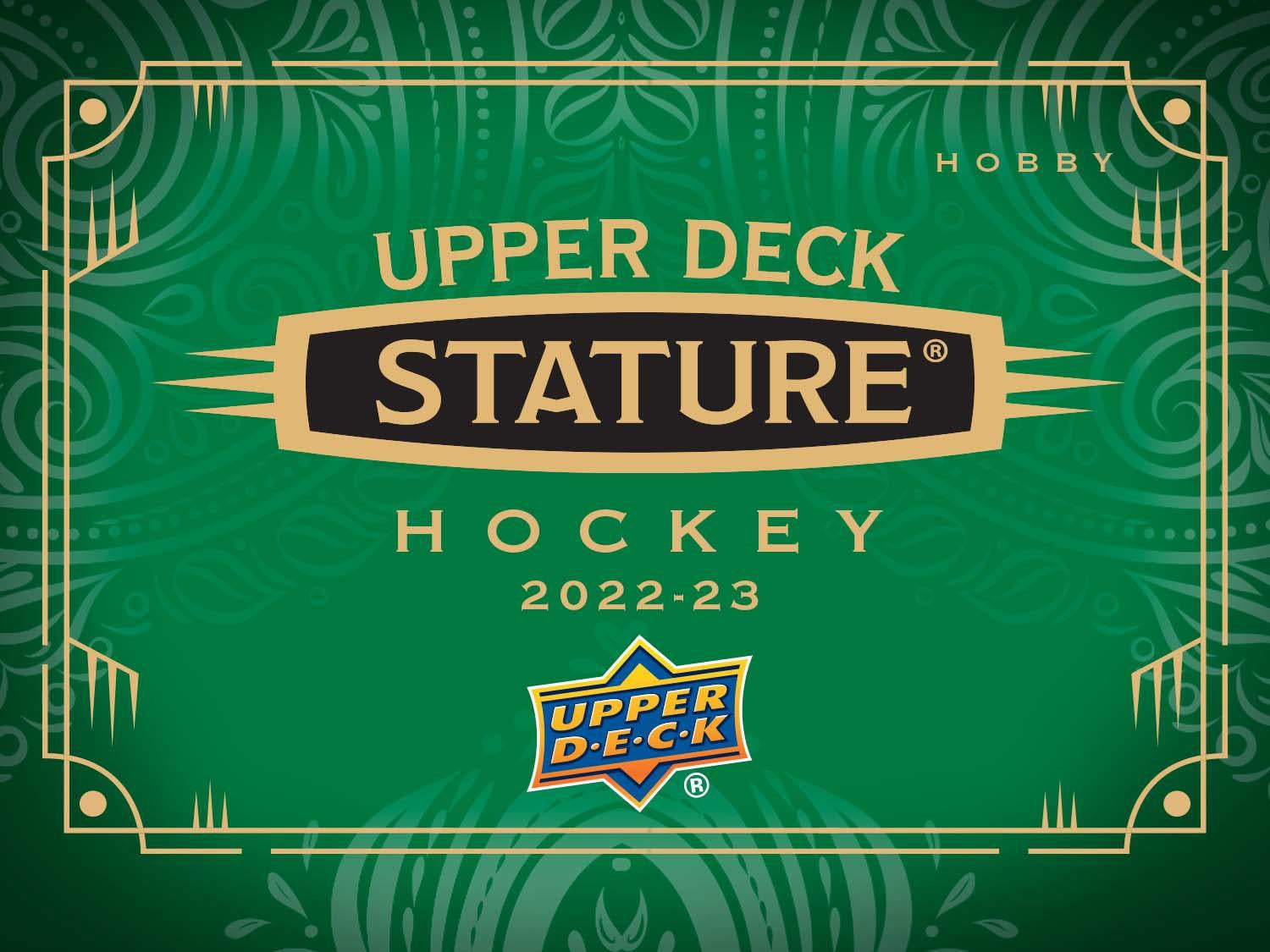 2022-23 Upper Deck Stature Hockey Hobby Box Master Case (Case of 16 Boxes) (Pre-Order) - Miraj Trading