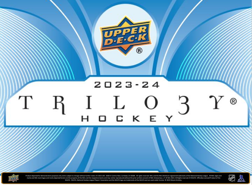 2023-24 Upper Deck Trilogy Hockey Hobby Box (Pre-order) - Miraj Trading