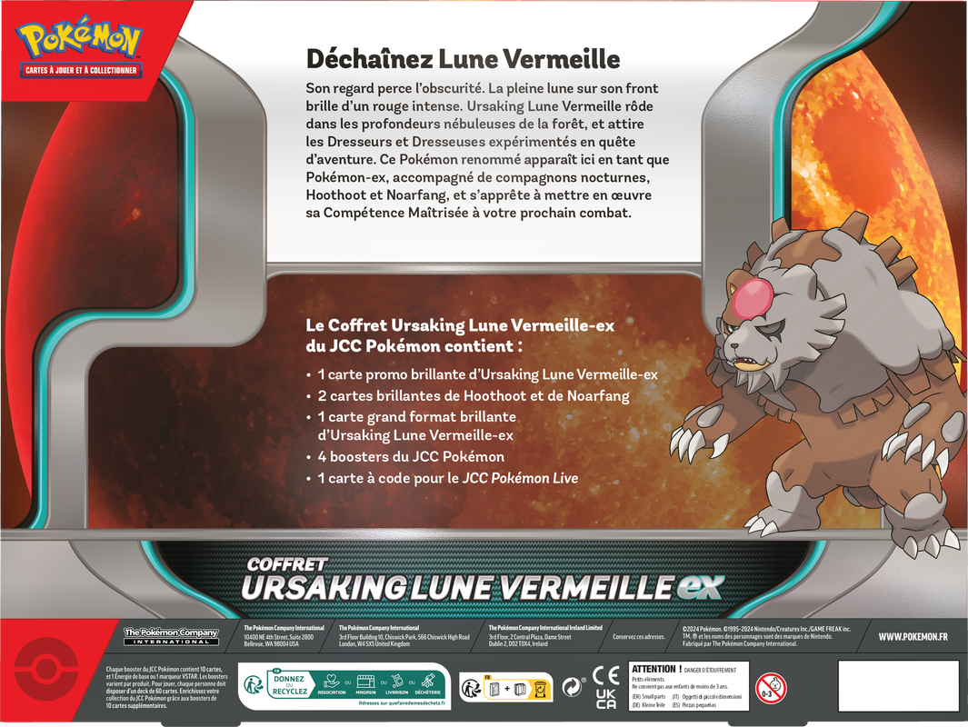 Pokemon Bloodmoon Ursaluna EX Box (French) - Miraj Trading