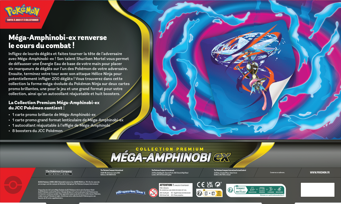 Pokemon Mega Greninja Ex Premium Collection Box (French) (Pre-Order) - Miraj Trading