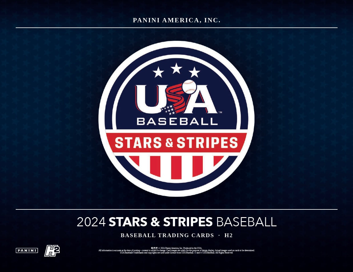 2024 Panini USA Stars and Stripes H2 Baseball Hobby Box (Pre-Order) - Miraj Trading