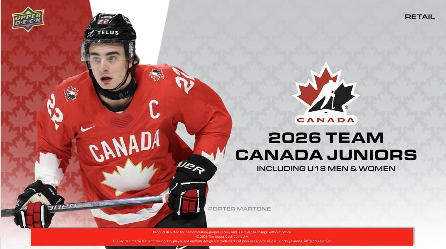 2026 Upper Deck Team Canada Juniors Hockey Blaster Case (Case of 20 Boxes)