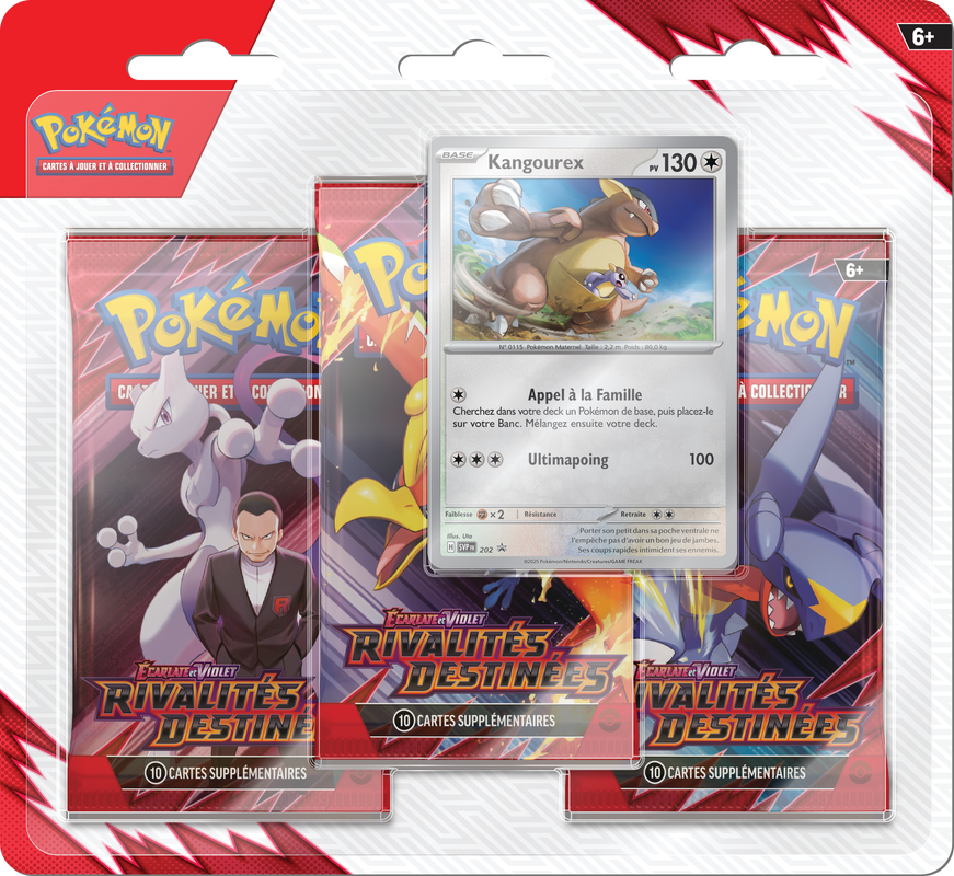 Pokemon Destined Rivals 3 Pack Blister (French)