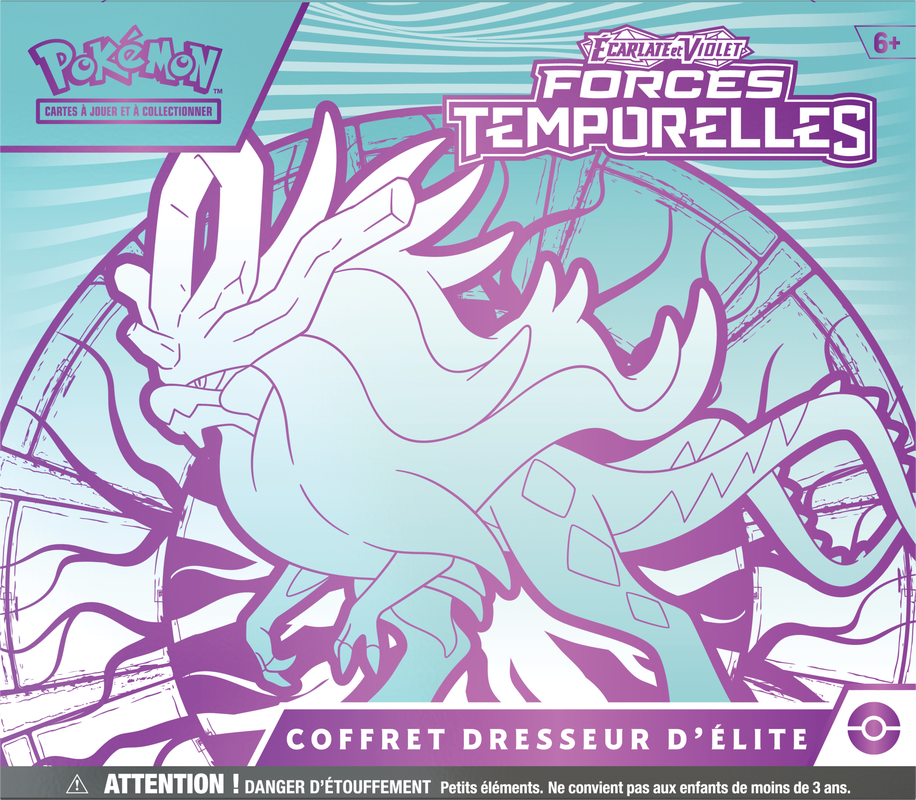 Pokemon Scarlet And Violet Temporal Forces Elite Trainer Box (French) (Pre-Order) - Miraj Trading