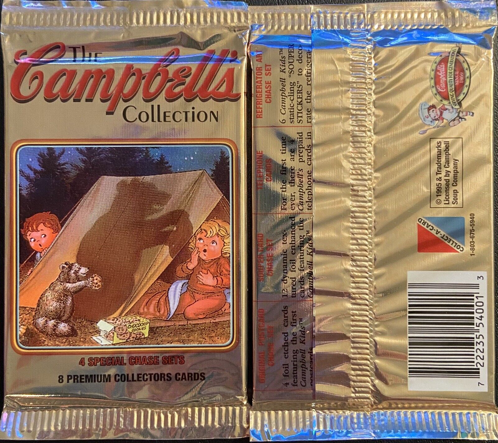 1995 The Campbells Collection 8 Premium Cards (Lot of 18 Packs) - Miraj Trading