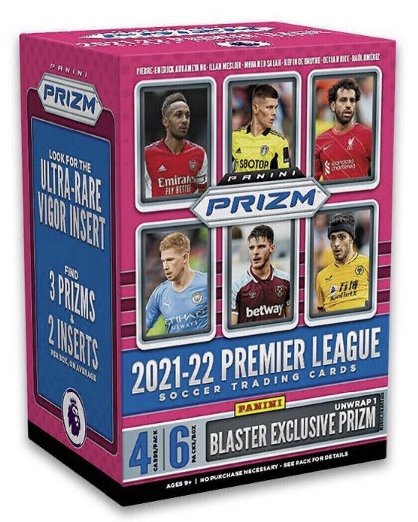 2021-22 Panini Prizm Premier League EPL Soccer Blaster Box - Miraj Trading
