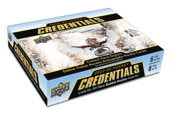 2022-23 Upper Deck Credentials Hockey Hobby Box | Miraj Trading
