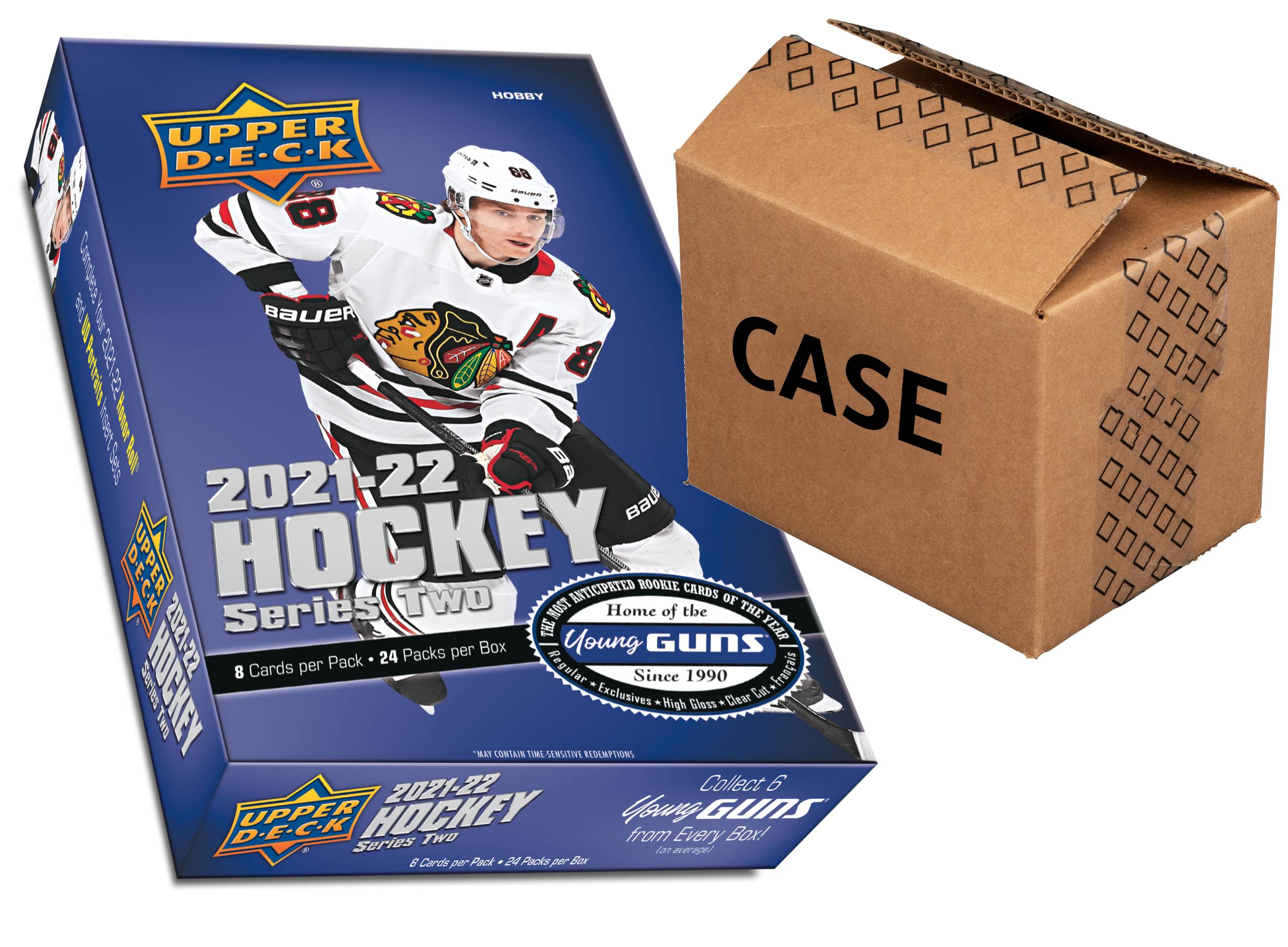 2021-22 Upper Deck Series 2 Hockey Hobby Case (Case of 12 Boxes) (Pre-Order) - Miraj Trading