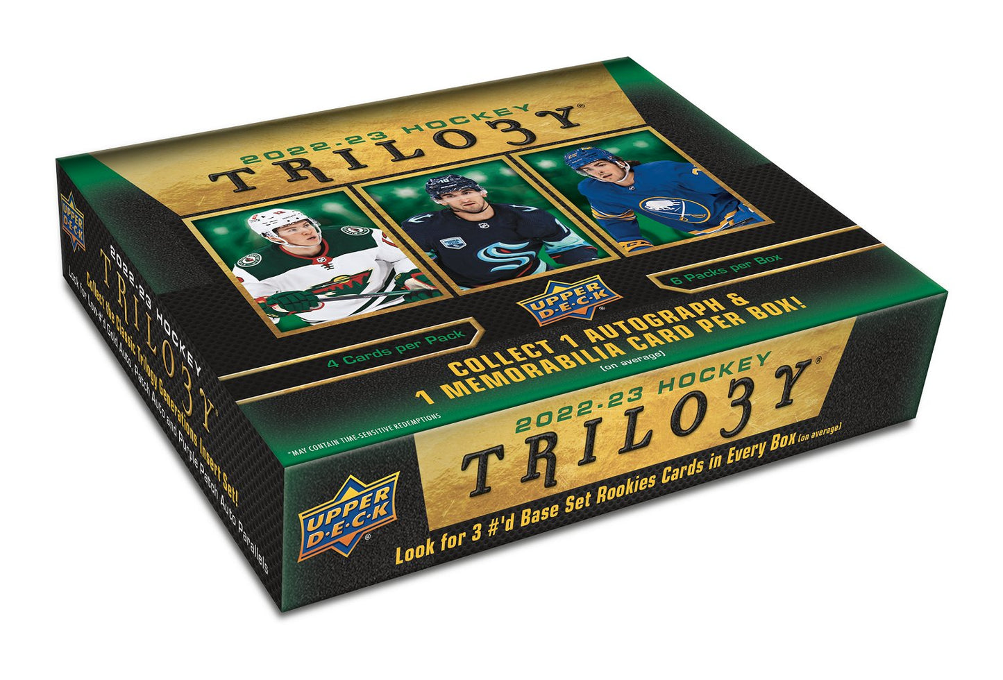 2022-23 Upper Deck Trilogy NHL Hockey Hobby Box Sealed Case (Case of 20 Boxes) (Pre-Order) - Miraj Trading