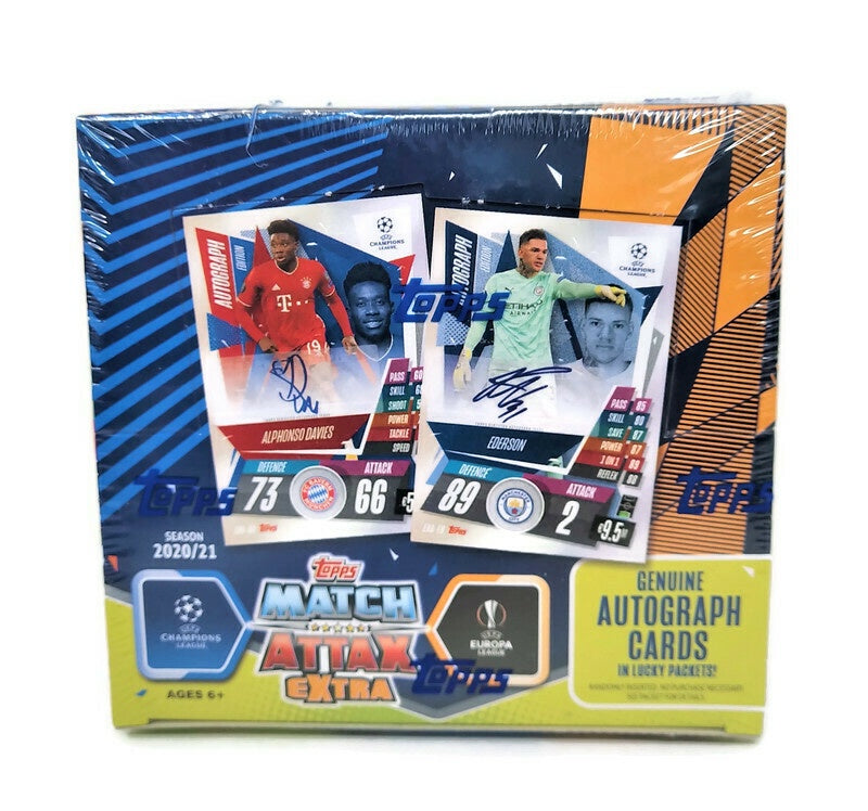 2020-21 Topps Match Attax Extra UEFA Champions & Europa League Soccer Starter Booster Box - Miraj Trading