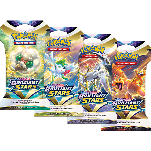 Pokemon Sword & Shield Brilliant Stars Sleeved Booster Pack (24 packs a lot) - Miraj Trading