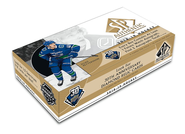 2018-19 Upper Deck SP Authentic Hockey Hobby Box - BigBoi Cards