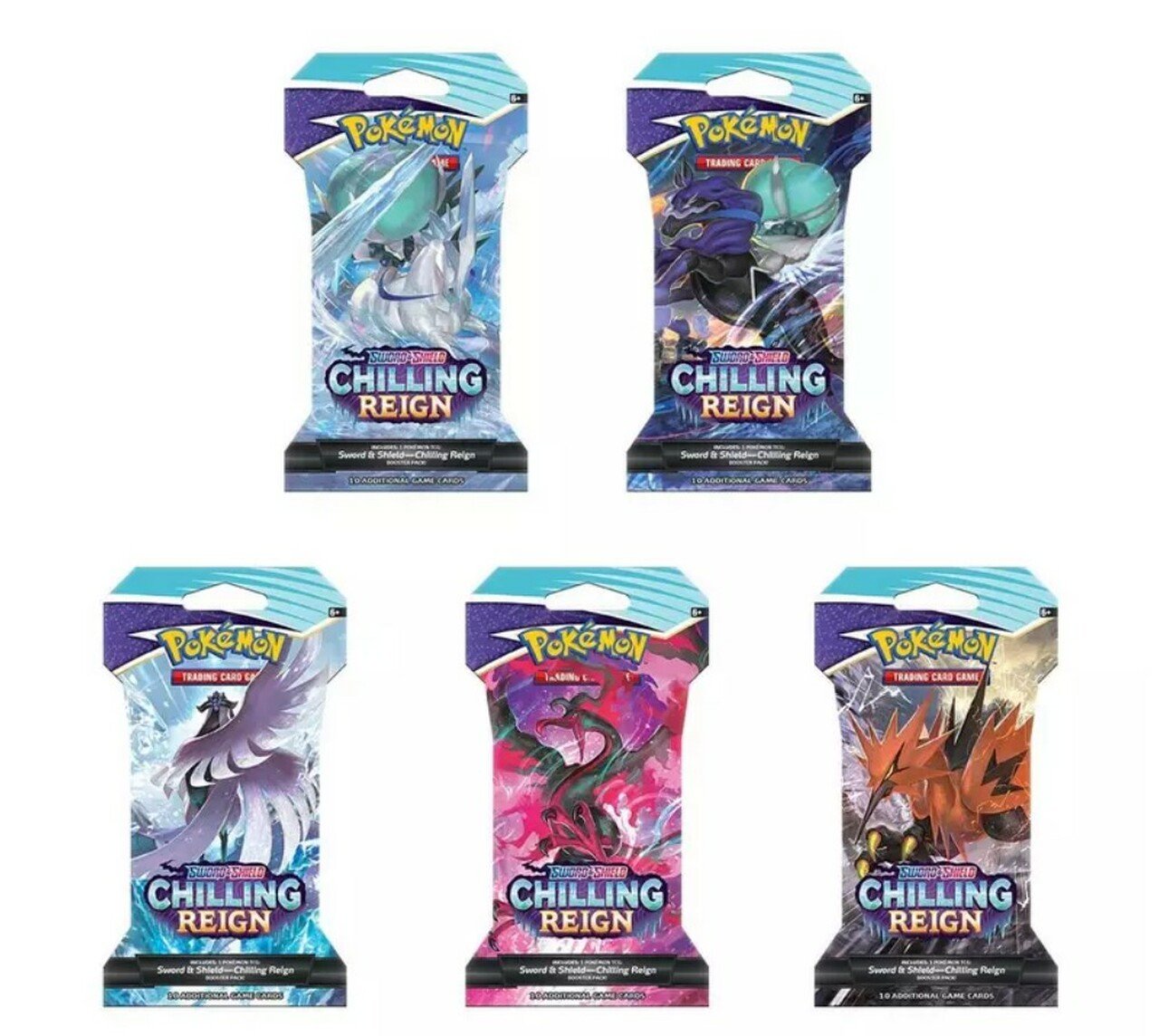Pokemon Sword & Shield Chilling Reign Sleeved Booster Pack (24 packs a lot) - Miraj Trading