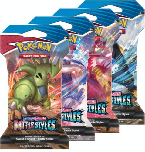 Pokemon Battle Styles Sleeved Booster Pack (24 packs a lot)  (Pre Sale) - BigBoi Cards