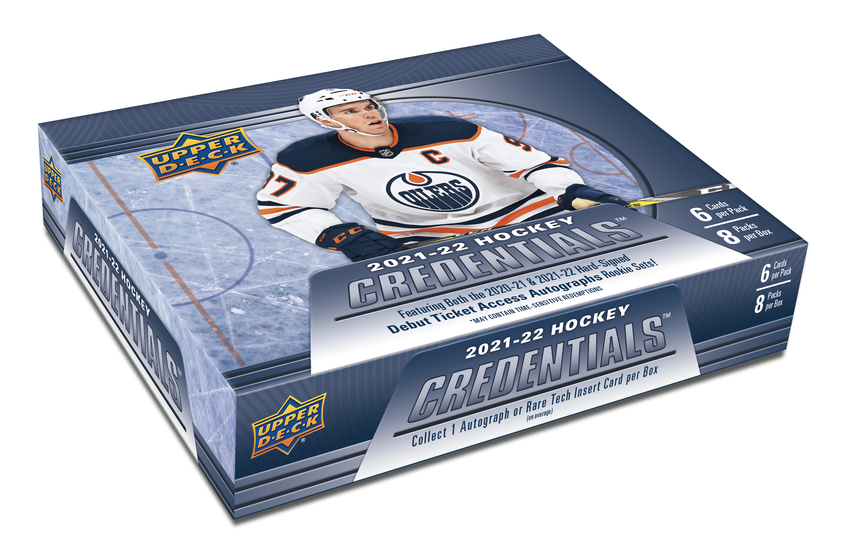2021-22 Upper Deck Credentials Hockey Hobby Box | Miraj Trading