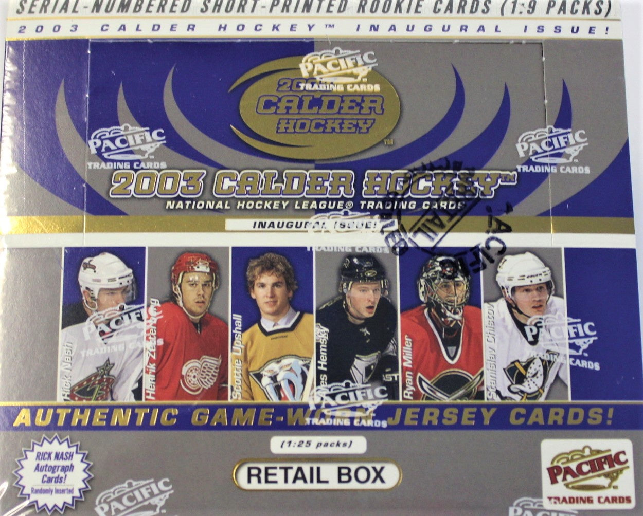 2002-03 Pacific Calder Hockey Retail Box - Miraj Trading