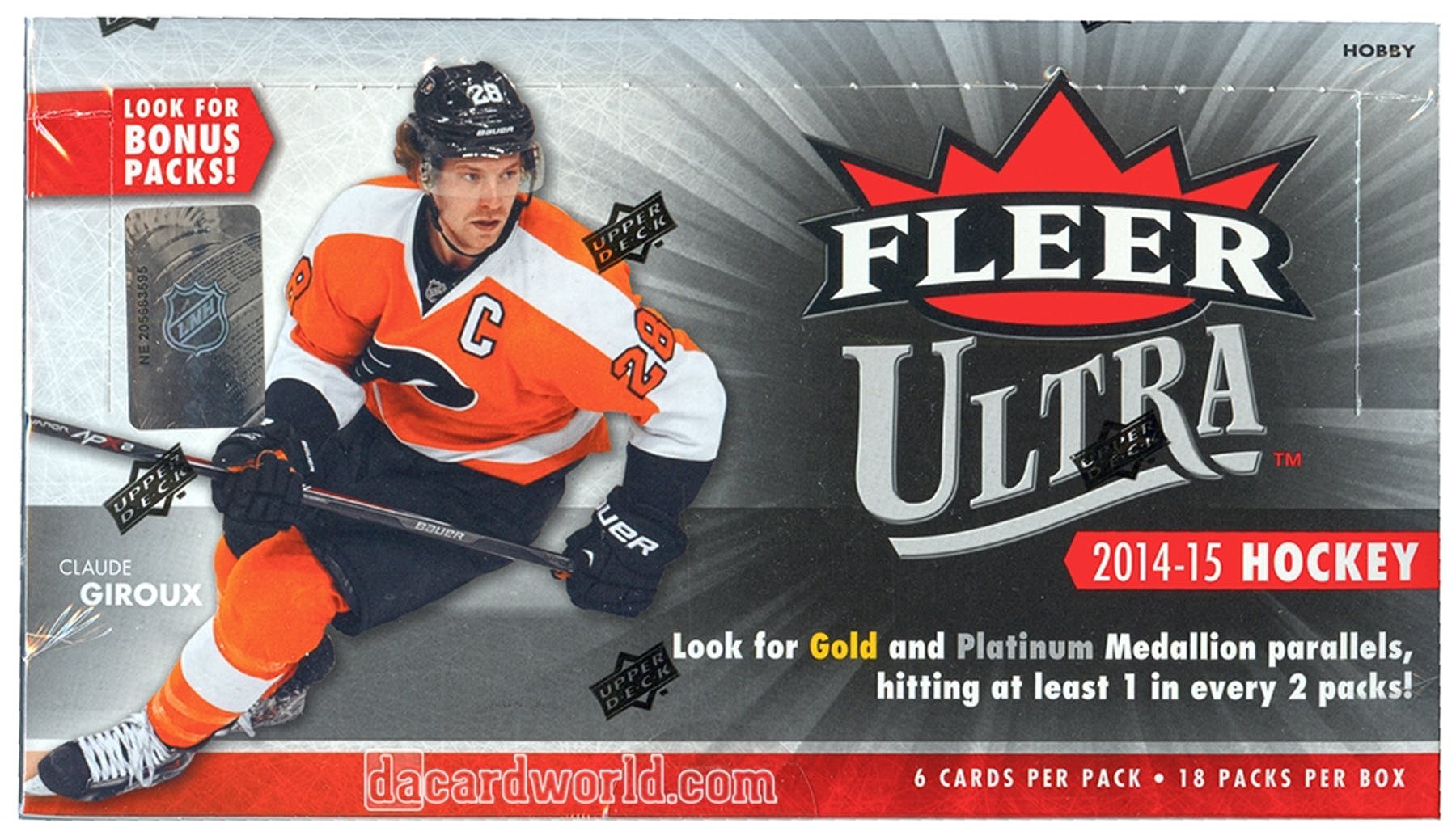 2014-15 Upper Deck Fleer Ultra Hockey Hobby Box - BigBoi Cards