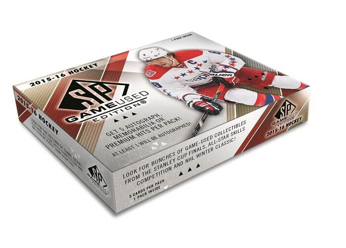 2015-16 Upper Deck SP Game Used NHL Hockey Hobby Box - BigBoi Cards