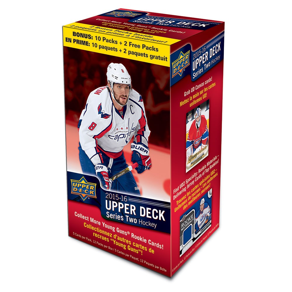 2015-16 Upper Deck Series 2 NHL Hockey Blaster Box - BigBoi Cards