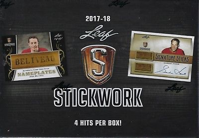 2017-18 Leaf Stickwork Hockey Hobby Sealed Box - BigBoi Cards