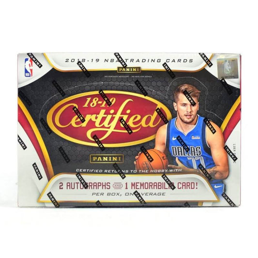 2018-19 Panini Certified Basketball Hobby Box - BigBoi Cards