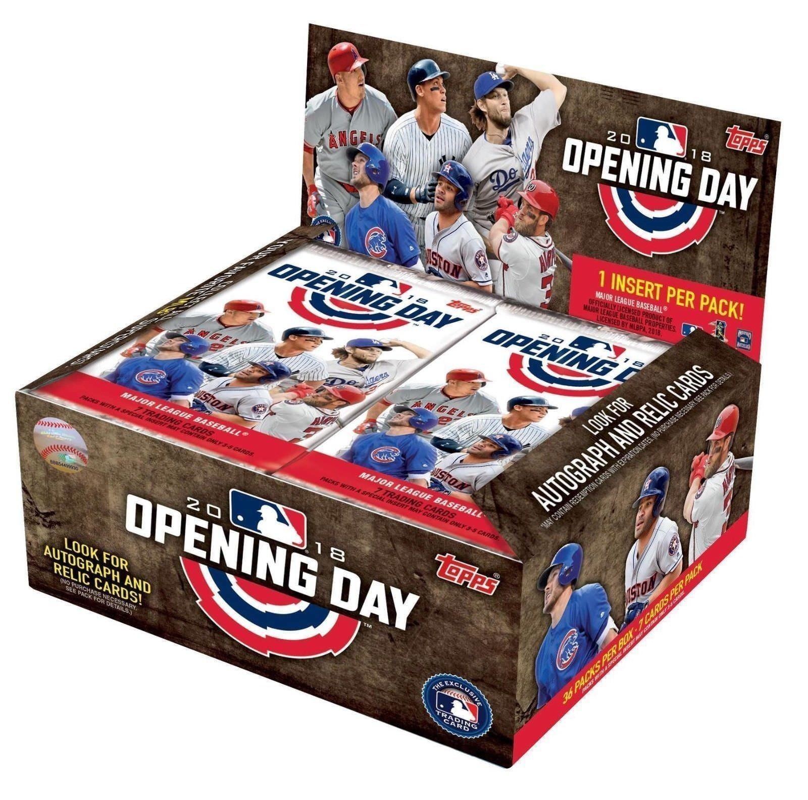 2018 Topps Opening Day Baseball Sealed Hobby Box - BigBoi Cards