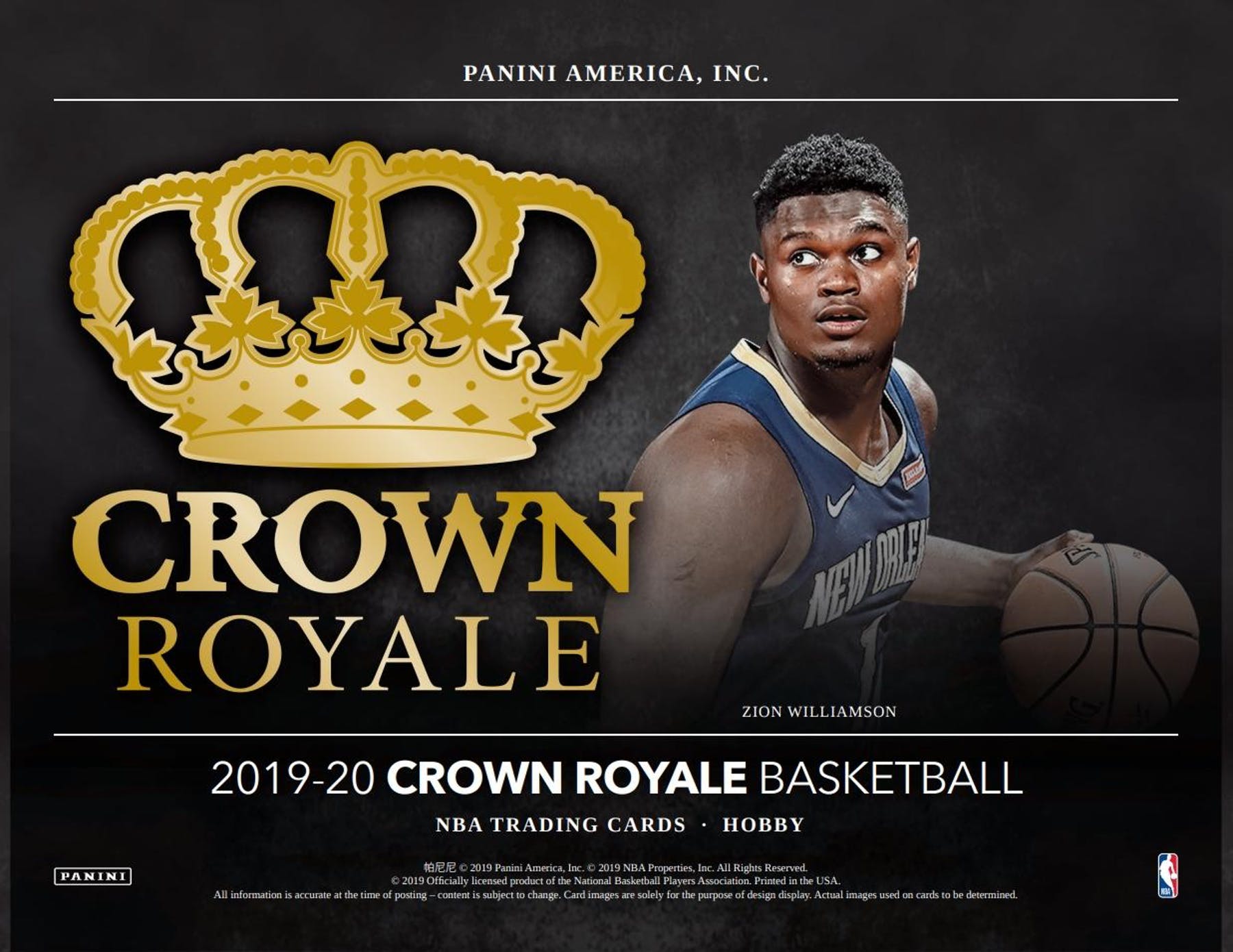 2019-20 Panini Crown Royale Basketball Hobby Box - BigBoi Cards