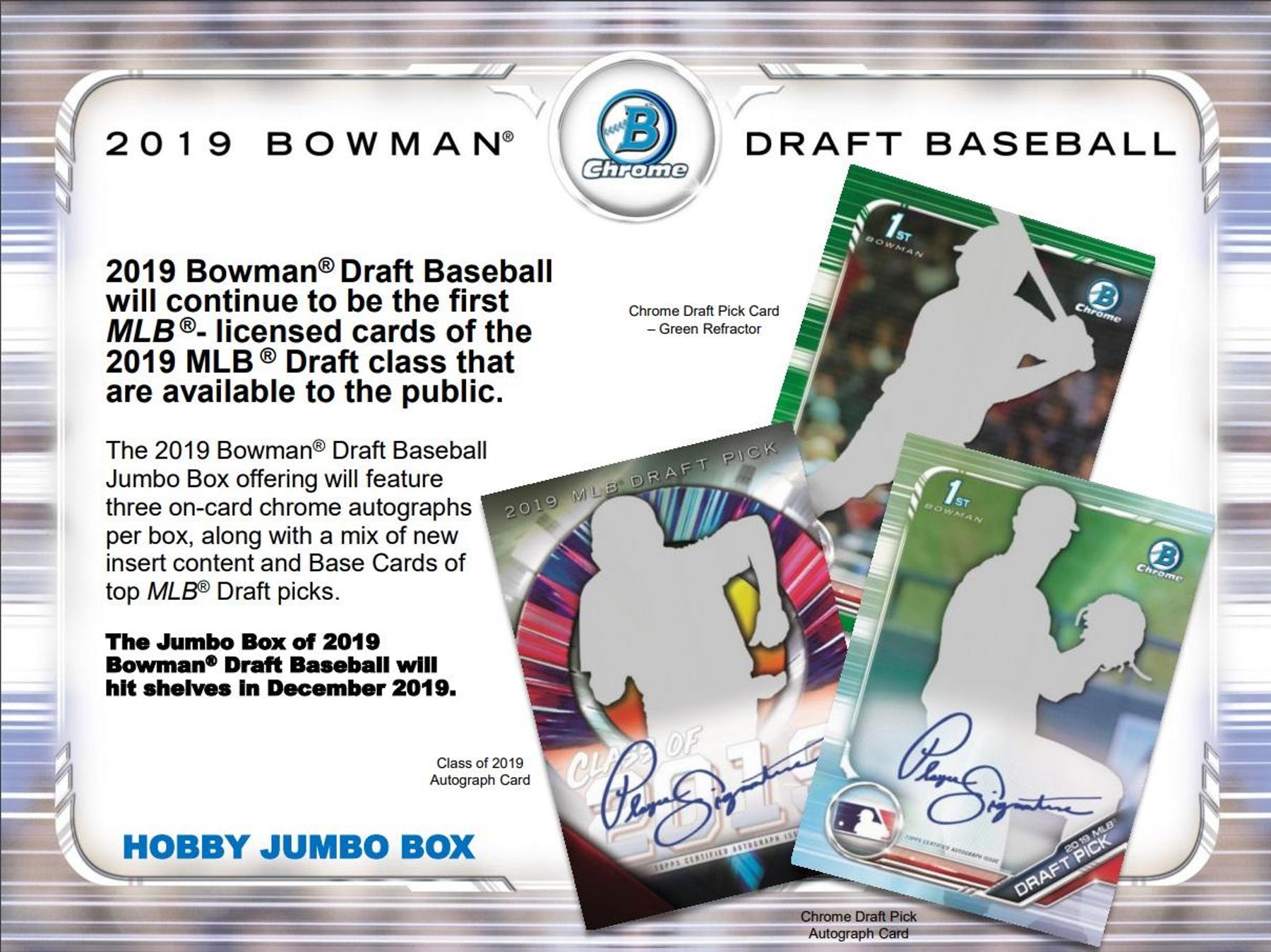 2019 Bowman Draft Baseball Hobby Jumbo Box - BigBoi Cards