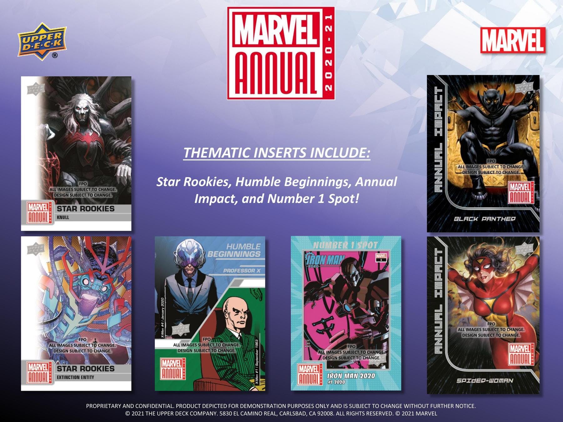 2020-21 Upper Deck Marvel Annual Hobby Box - Miraj Trading