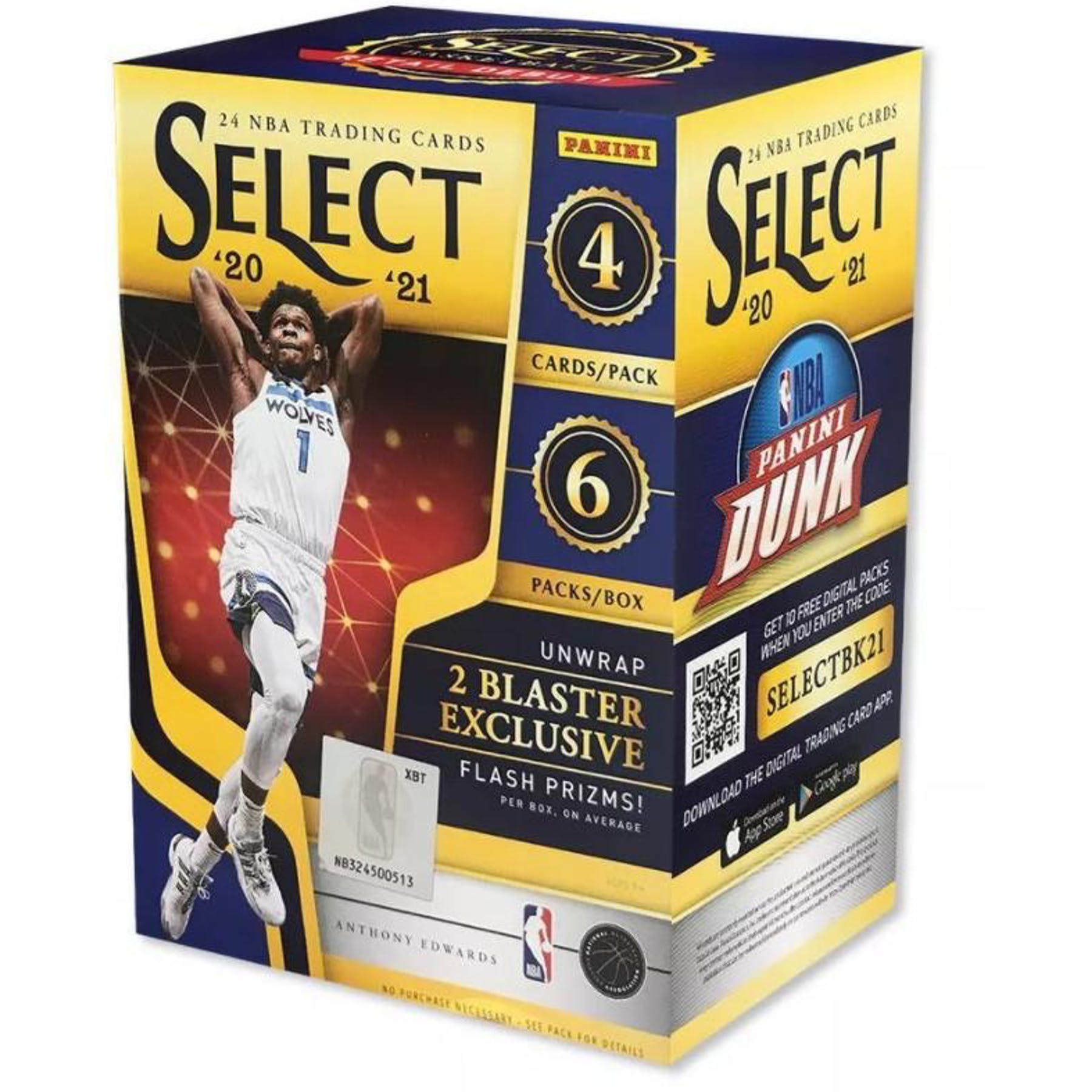 2020-21 Panini Select NBA Basketball Blaster Box - Miraj Trading