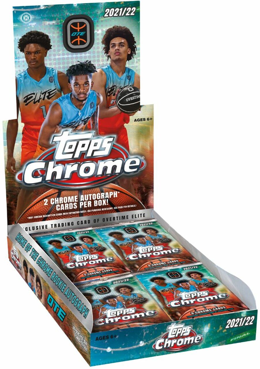 2021-22 Topps Chrome Overtime Elite Basketball Hobby Box - Miraj Trading