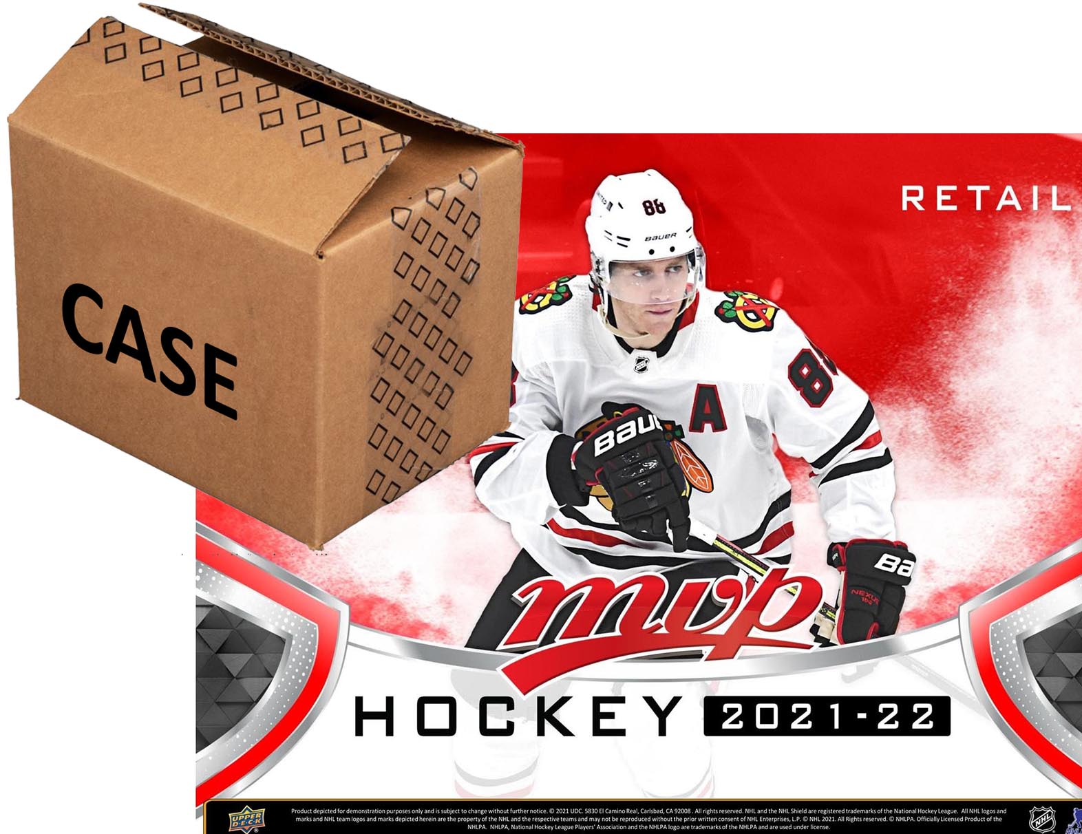 2021-22 Upper Deck MVP Hockey Retail Case (Case of 20 Boxes) (Pre-Order) - Miraj Trading