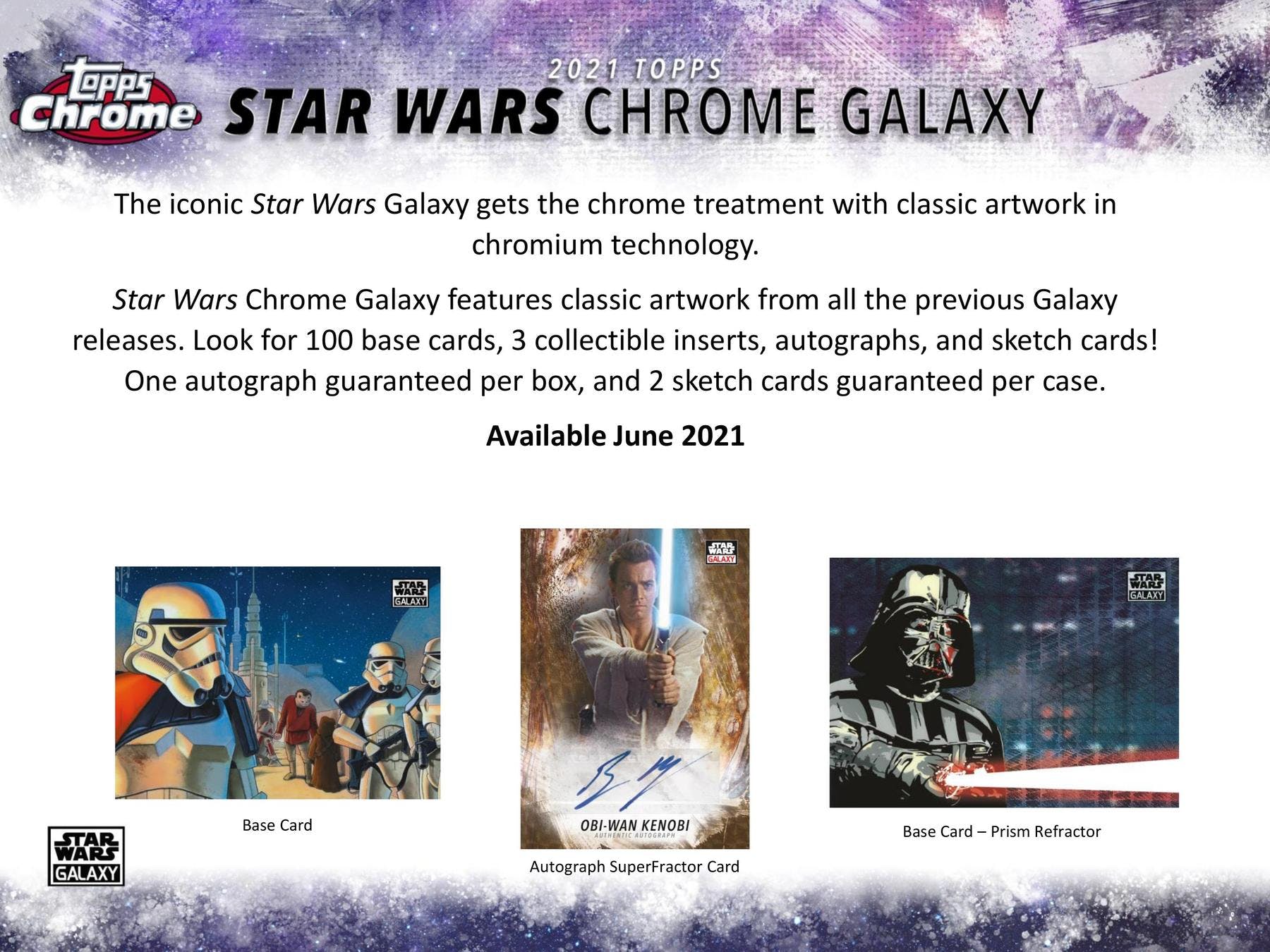 2021 Topps Star Wars Chrome Galaxy Hobby Box - Miraj Trading