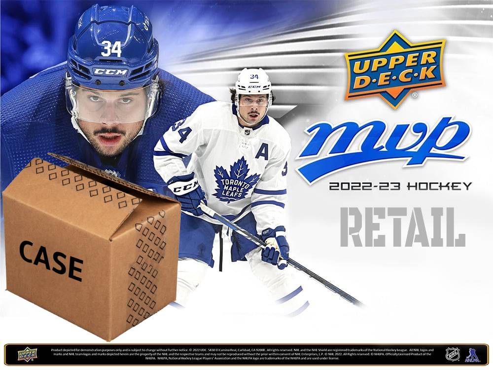 2022-23 Upper Deck MVP Hockey Retail Case (Case of 20 Boxes) (Pre-Order) - Miraj Trading