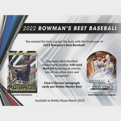 2022 Bowman Best Baseball Hobby Box (Pre-Order) - Miraj Trading
