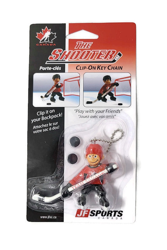 Team Canada "The Shooter" Clip-On Keychain - Miraj Trading