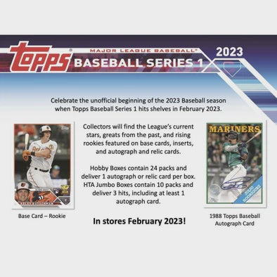 2023 Topps Series1 Baseball Hobby Box (Pre-Order) - Miraj Trading