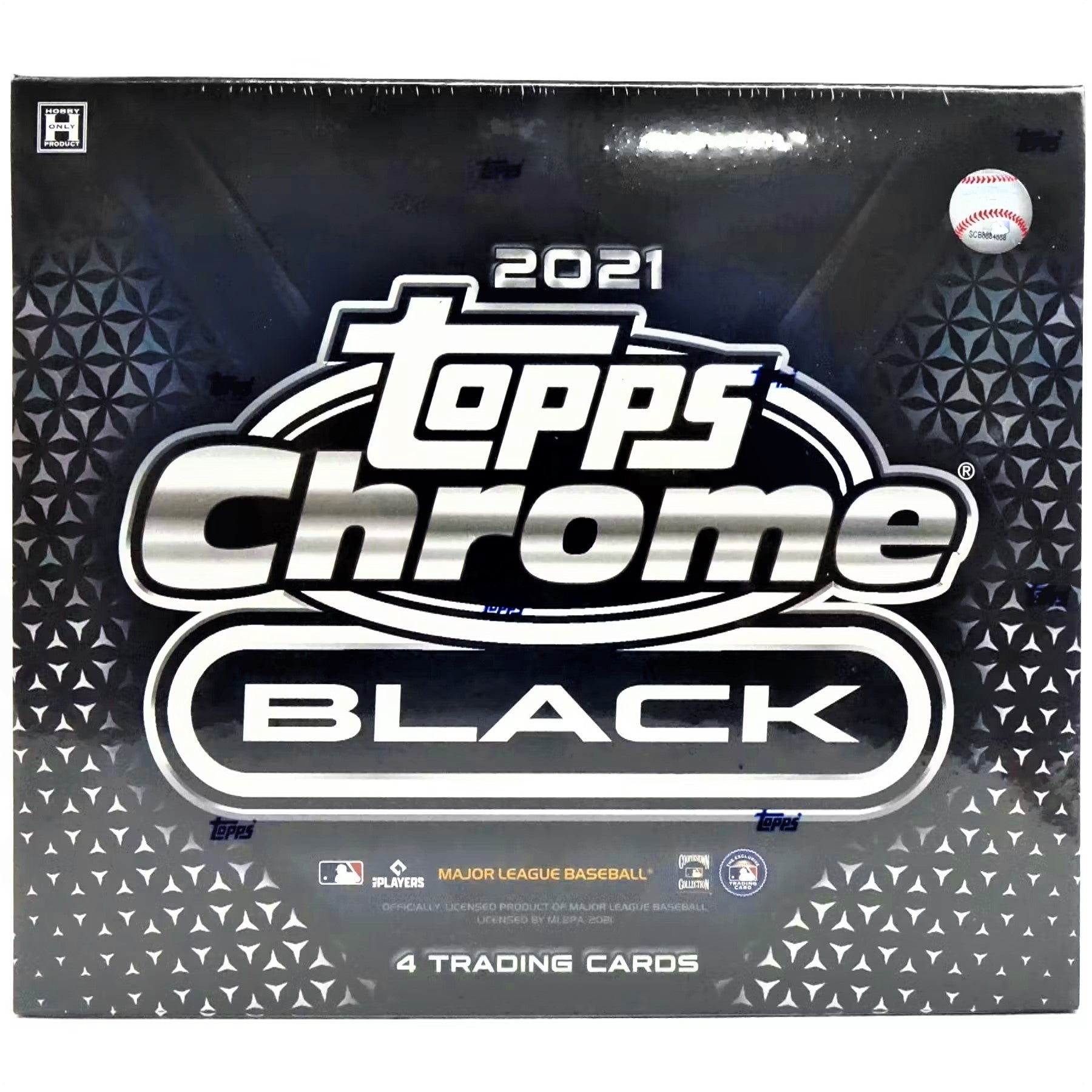 2021 Topps Chrome Black Baseball Hobby Box - Miraj Trading