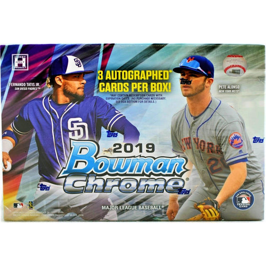 2019 Topps Bowman Chrome Baseball HTA Hobby Box - BigBoi Cards